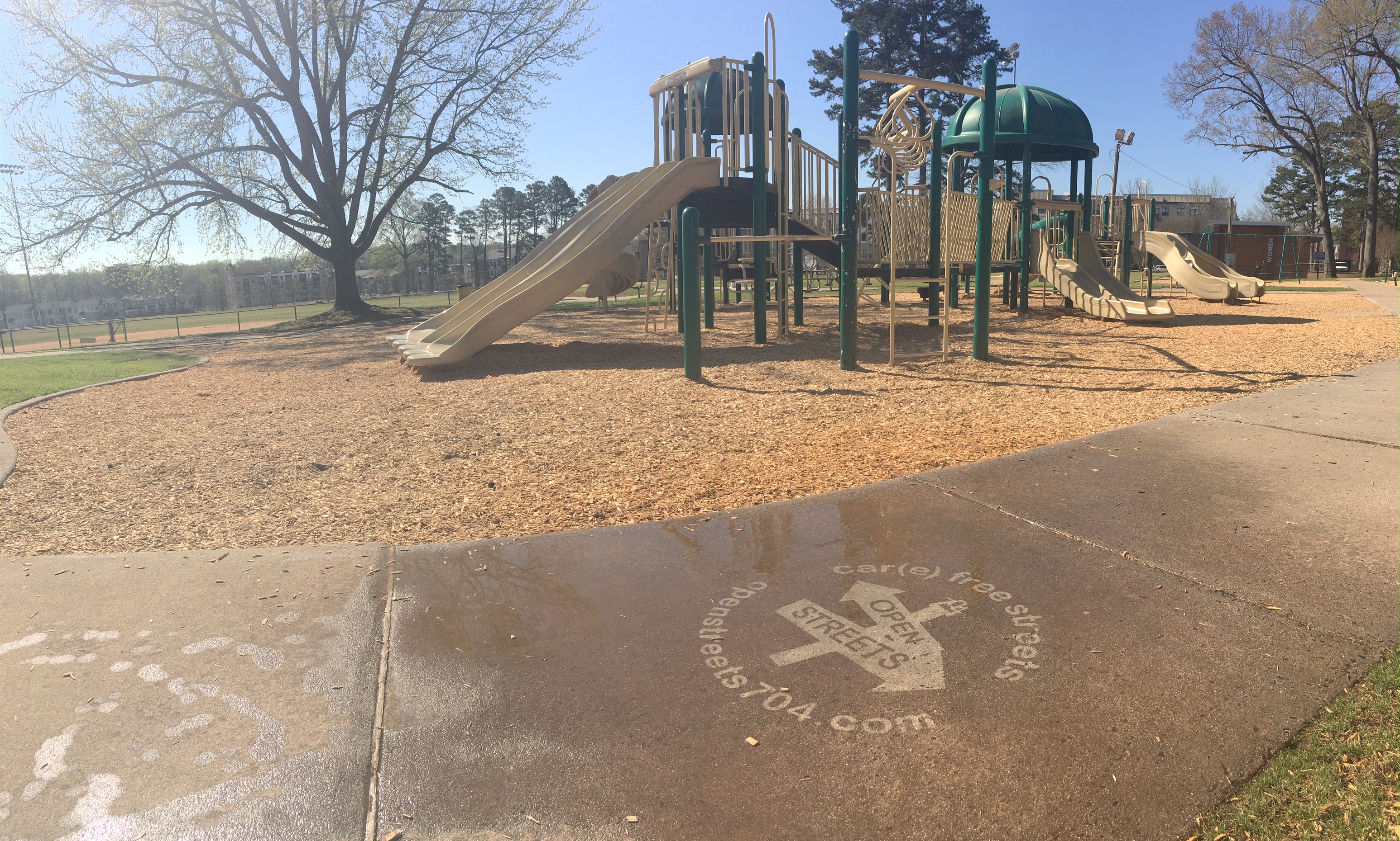 Clean Graffiti in the park