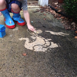 Dragons on the driveway. Clean Graffiti Kids by #thesavageway.
