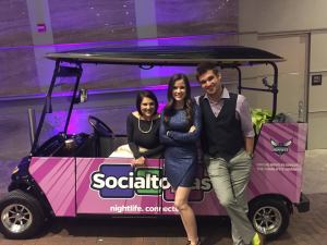 The Socialtopias team on the Cruise Cart in Uptown Charlotte.