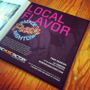 NC Music Factory Printed Ad in the Made Fresh Nightly Campaign.