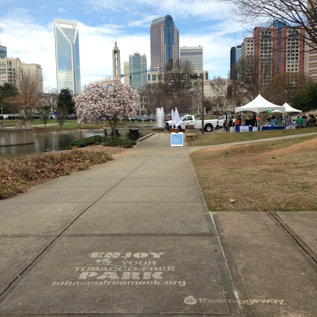 Clean Graffiti initiative for Tobacco-Free Mecklenburg. #thesavageway