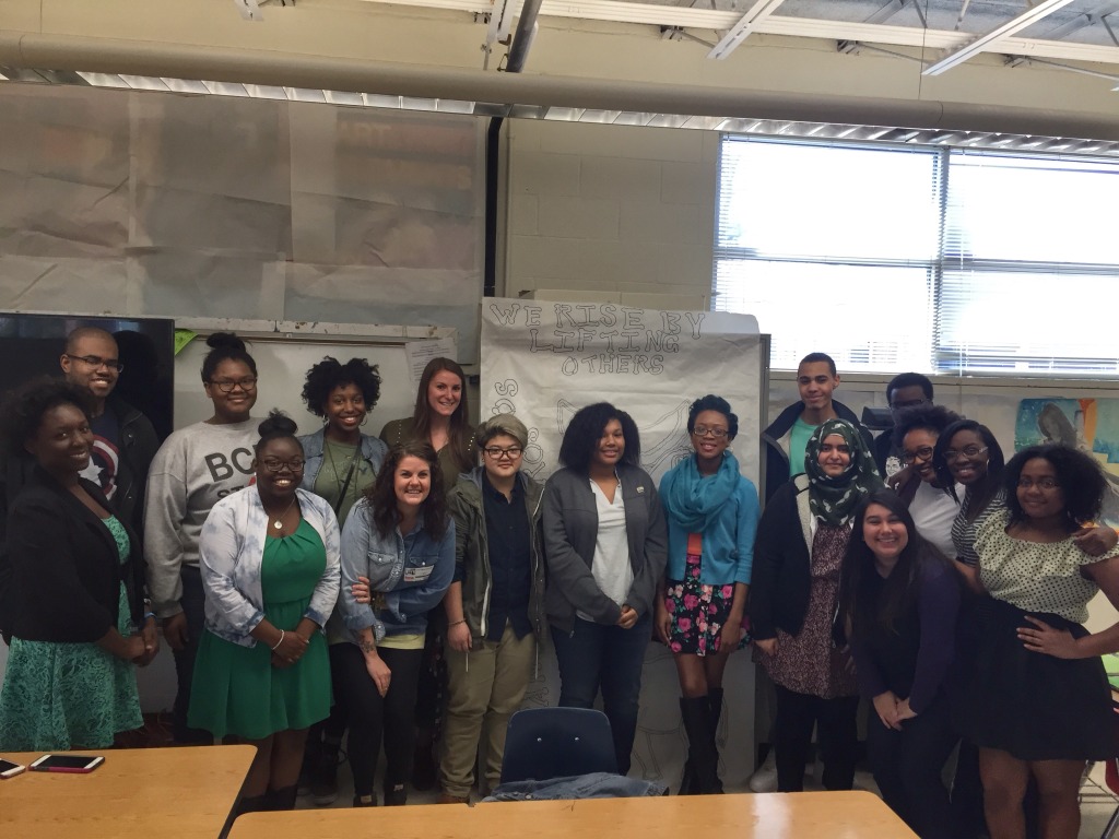West Charlotte High School IB Art Students with #thesavageway.