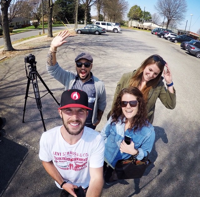 The crew! Left to right: Jacob Teer, Eric Halili, Paula Bartlett, Torrie Savage. #thesavageway