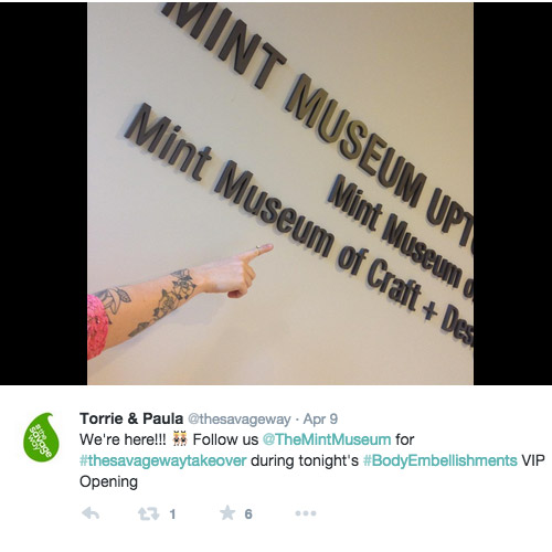 #TSWTakeover at the Mint Museum