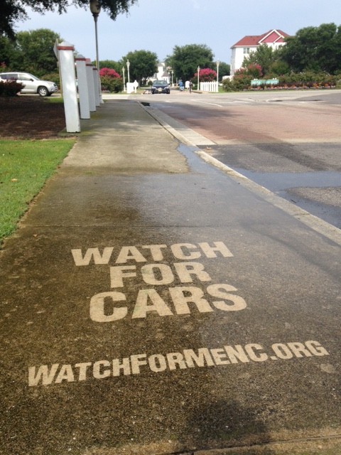 Watch for Cars! A Clean Graffiti initiative for the NCDOT on the North Carolina Coast. #thesavageway