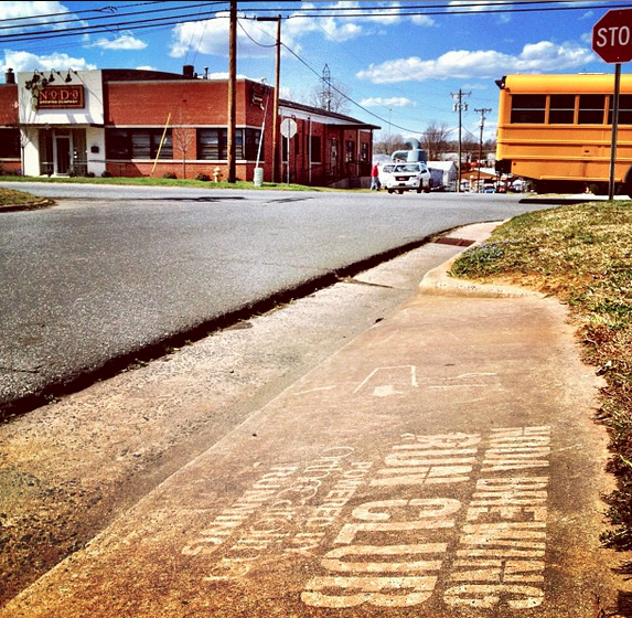 Clean Graffiti Campaign for the NoDa Brewing Run Club, which OrthoCarolina is the main sponsor.
