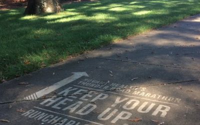 Clean Graffiti for Novant Health’s Thunder Road Marathon