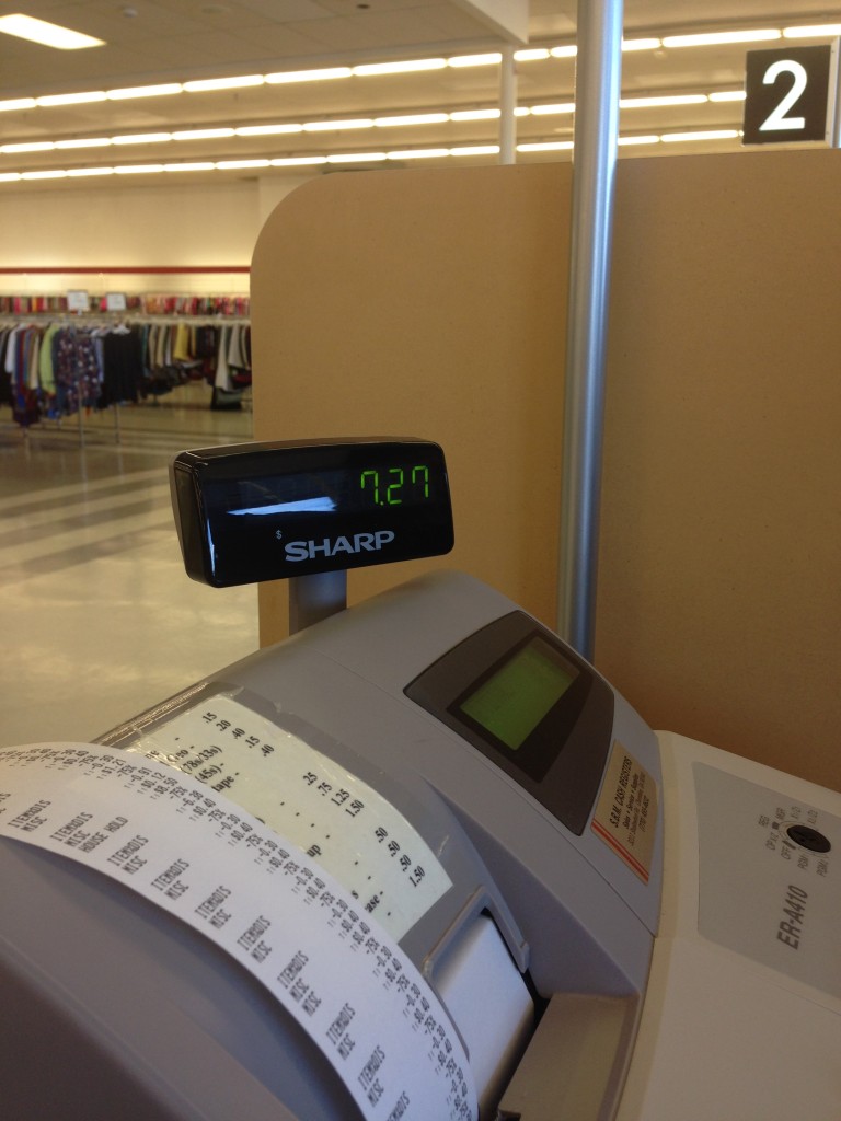 Yes, that reads $7.27!! What a deal at Value Village! #thesavageway