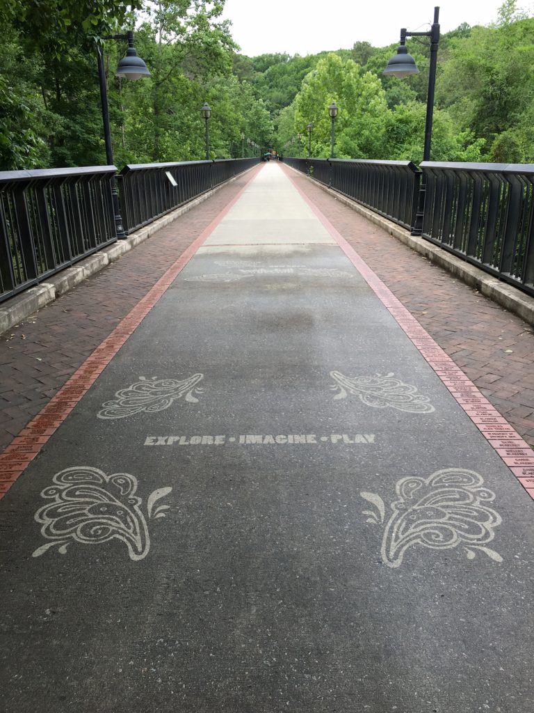 Follow this bridge to the Riverbanks Botanical Garden & Waterfall Junction. #thesavageway