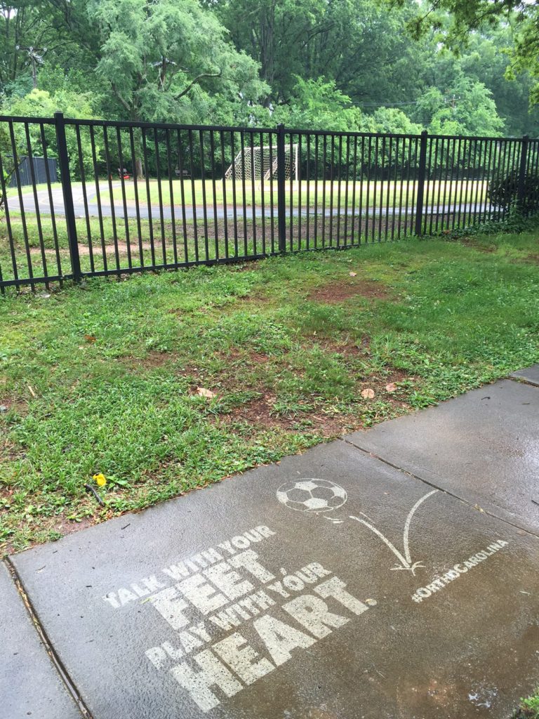 Fun Clean Graffiti for OrthoCarolina in Charlotte, NC. #thesavageway