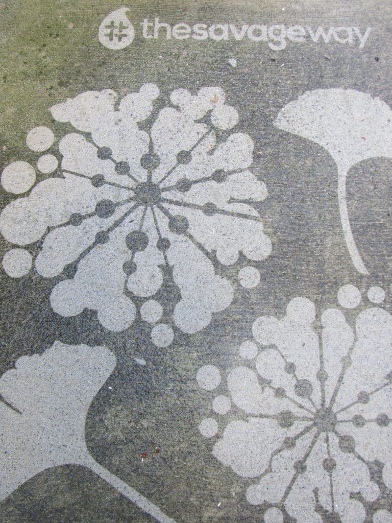 Gingko Bloom design for #thesavageway driveway art. 