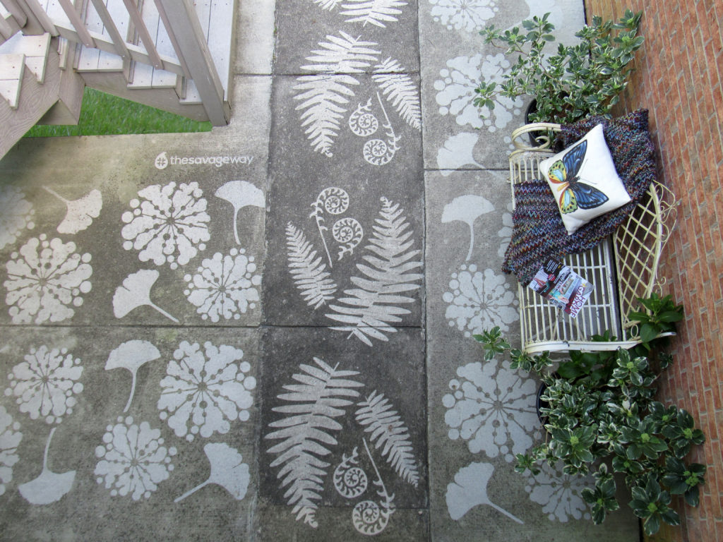 driveway art for a client's patio in South Charlotte, NC. #thesavageway has expanded Clean Graffiti.