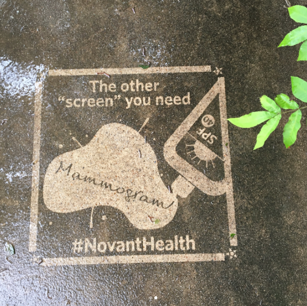 Reverse Graffiti for leading healthcare company