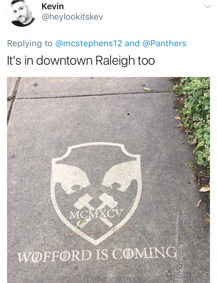 Carolina Panthers Reverse Graffiti Raleigh
