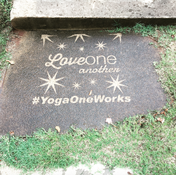 Sidewalk Messages for Yoga One.