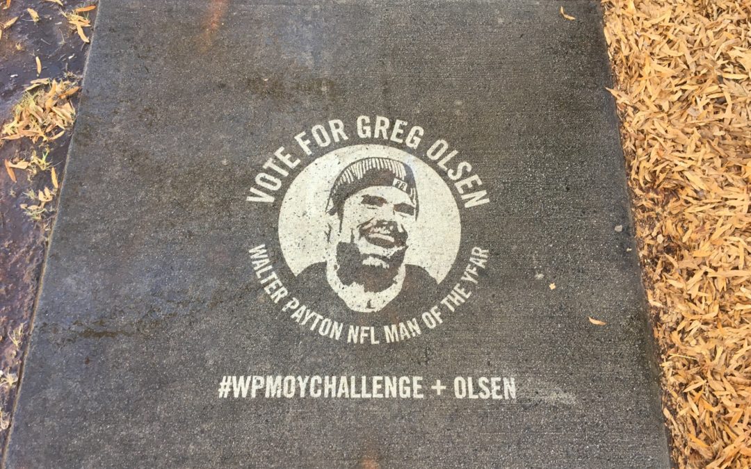 Carolina Panthers: Greg Olsen WPMOYChallenge Clean Graffiti