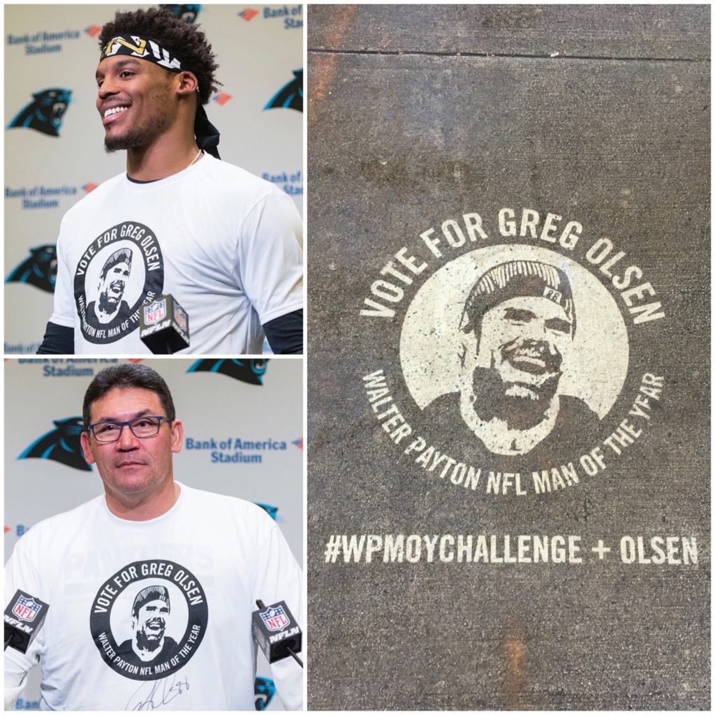 Cam Newton Rivera Greg Olsen Shirt