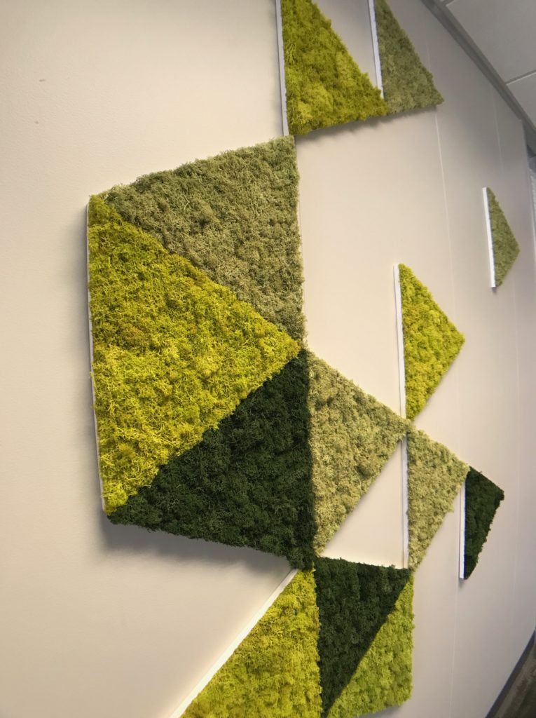 GoTriangle Moss Art different green shades