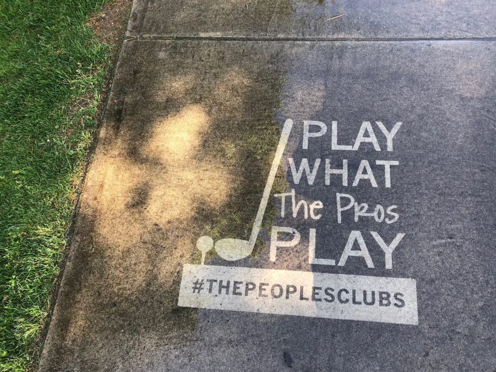 Golf reverse graffiti