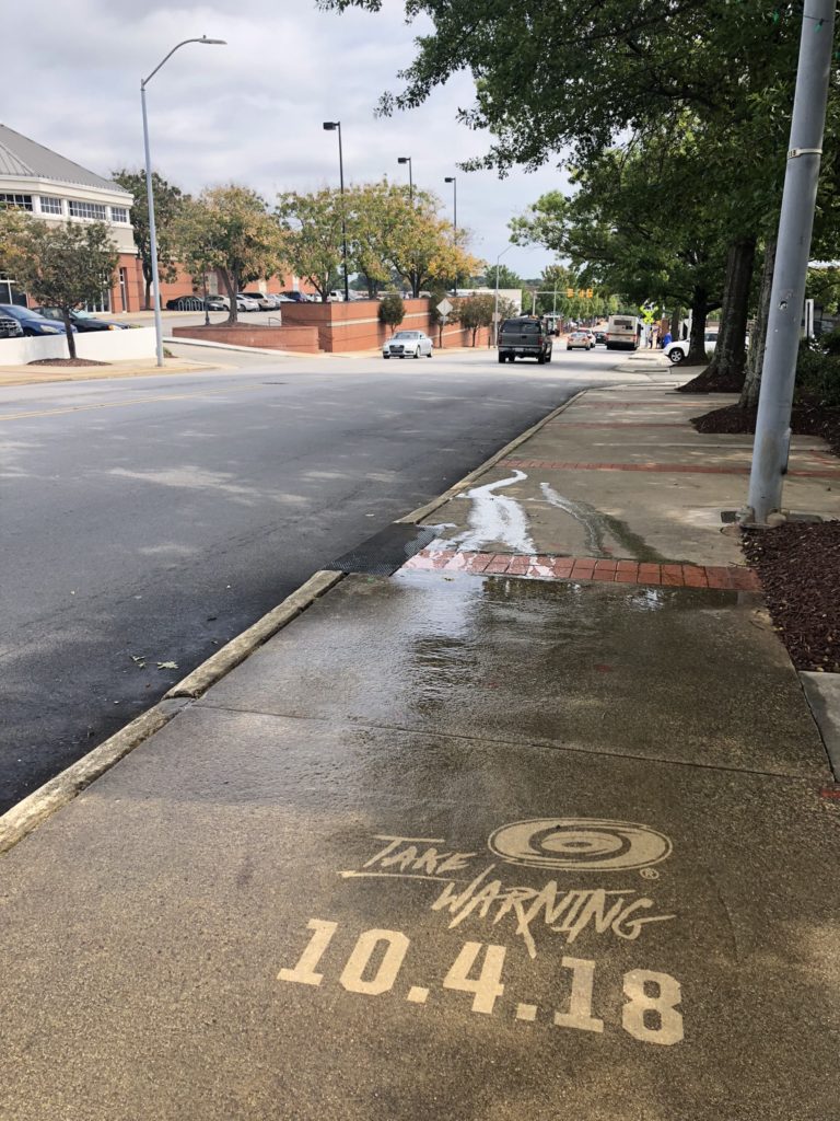 reverse graffiti for carolina hurricanes
