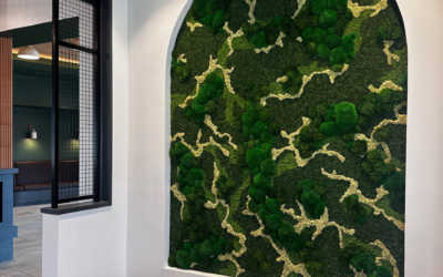 Moss Art Piece for NOVEL River District Apartments