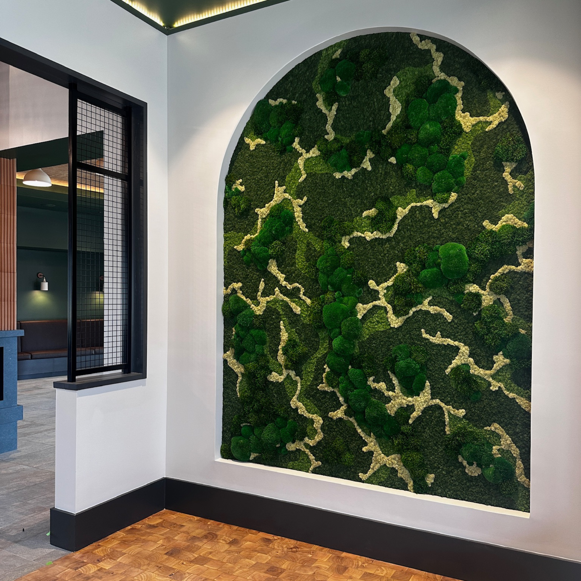 Moss Art Piece for NOVEL River District Apartments
